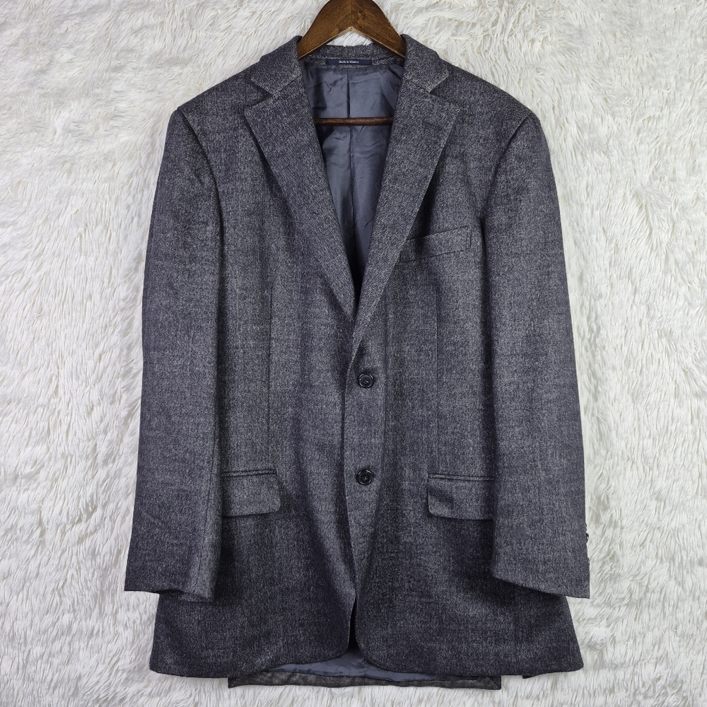 Ermenegildo "Z" Zegna Light 42L Charcoal Soft Wool Cashmere Blazer Quiet Luxury - Picture 1 of 14